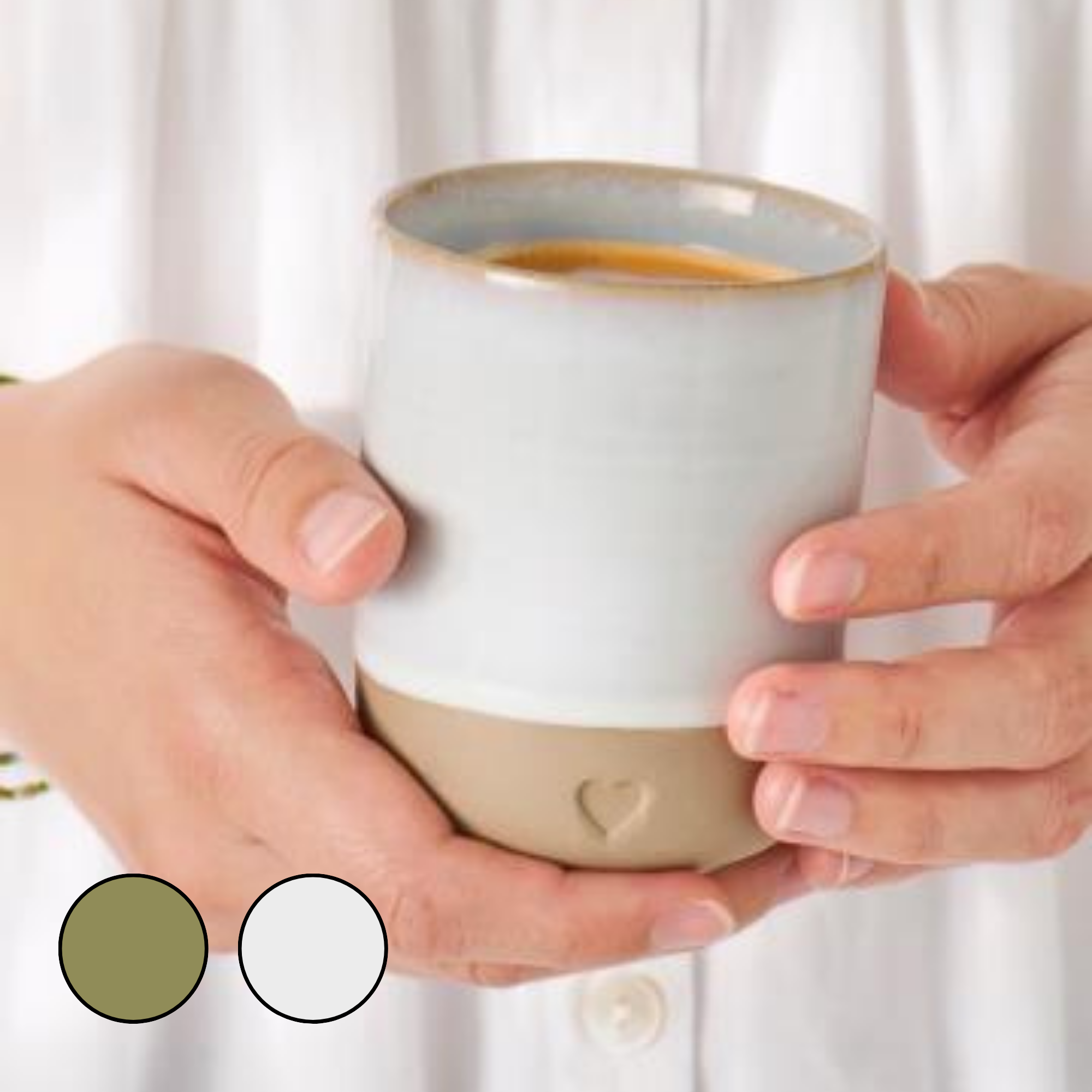 Mug sans anse - Coeur