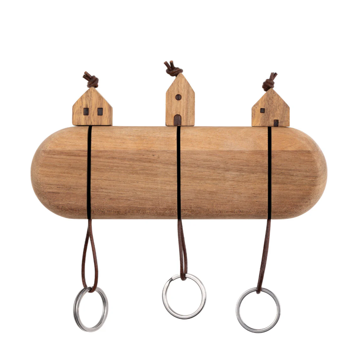 Porte-clefs mural en bois – Image 2